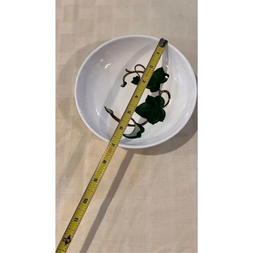 Vintage Metlox Poppytrail California Ivy Handpainted Ceramic Cereal Bowl